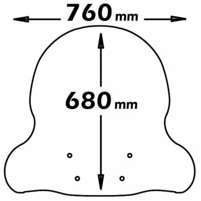 Pare-Brise Moyen ISOTTA Attaques Inclus pour Yamaha 125 YP majesty 1998-2004 - Photo 1/2