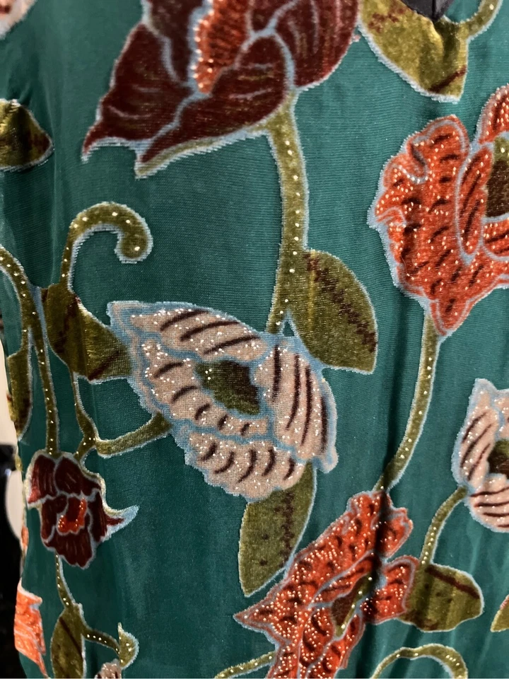 Band of Gypsies Strappy Beaded Floral Dress Size Medium  - Image 2 of 4