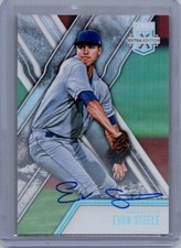 2017 Panini Elite Extra Edition #63 Evan Steele Autographs