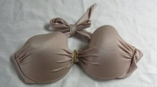 VICTORIA'S SECRET 34 D BIKINI TOP Swimsuit Taupe Bandeau