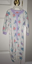 NWOT Vintage Baby Kids 80s-90s Playskool Footie Pajamas Layette Baby Bunnies 12M