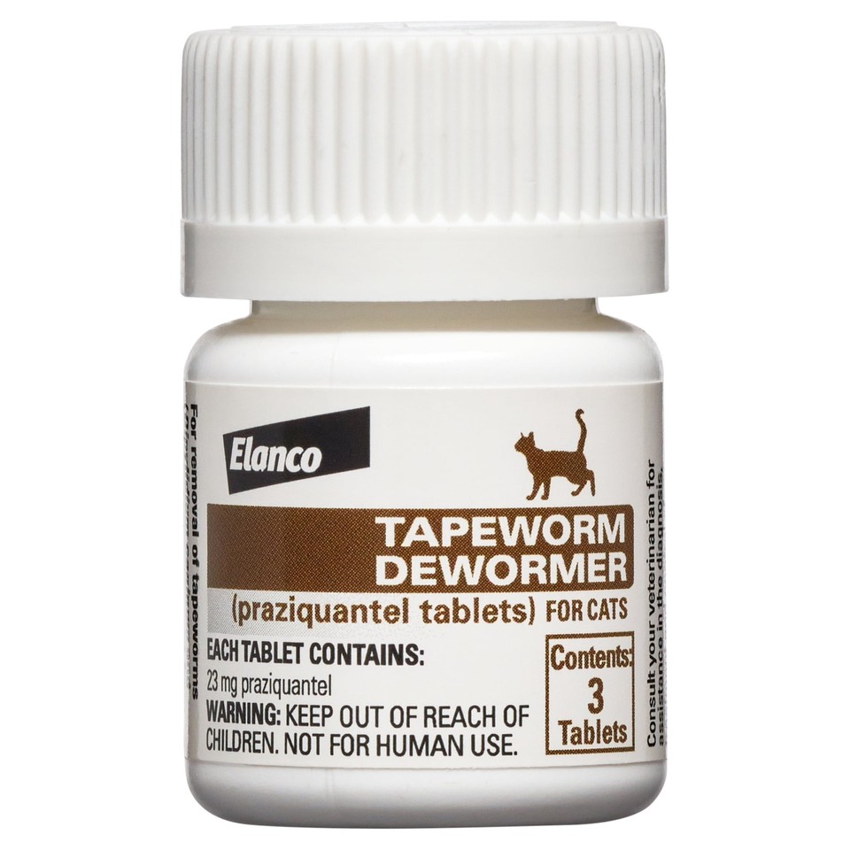 Elanco Tapeworm Removal Dewormer for Cats, 3 Tablets Praziquantel eBay