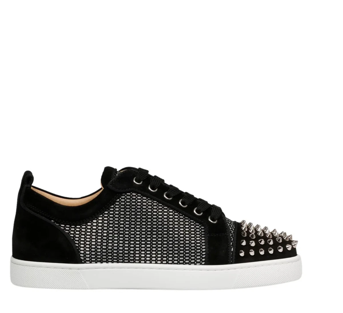 Christian Louboutin Men's Louis Junior Spikes Orlato Low-Top Sneakers