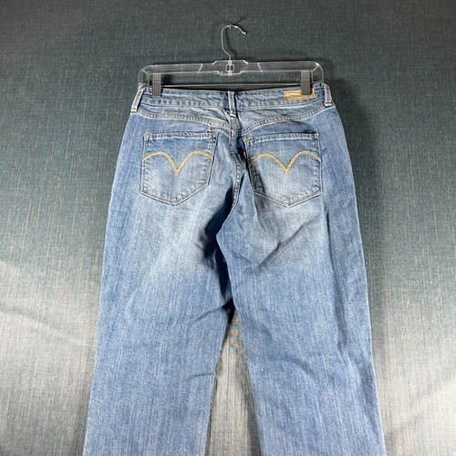 Levis Womens Jeans Light Blue Bold Curve Classic Rise Slim Leg Size 6x28 Cotton - Afbeelding 8 van 14