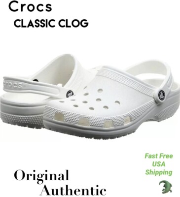 Crocs Classic Clog Unisex M10 WM12 Slip On Ultra Light Water-Friendly Sandals