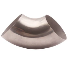 Racing 90° Weld Short Elbow Sanitary Pipe Fit Stainless Steel 76MM 3" Tube OD