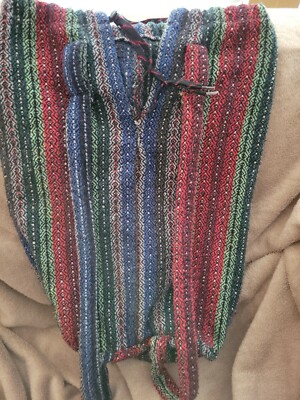 Hard Rock Cafe Mexico Rare Woven Bag Backpack drug rug  display picture 1