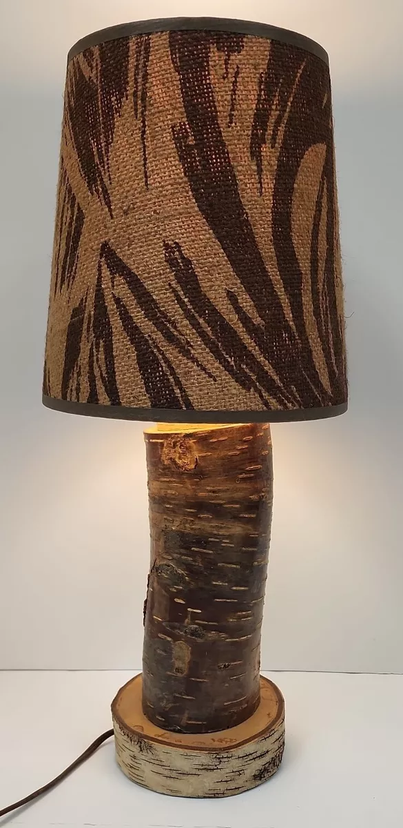 Birch sales log lamp