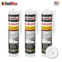 Maleracryl Bauacryl 3 X 300 Ml Weiß Acryl Dichtstoff Innen Aussen Dichtmasse
