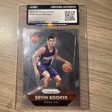 Devin Booker Panini Prizm rookie card graded CGC  
