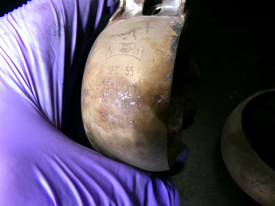 Abrazadera silenciador escape 2 piezas 0004901241 06-11 Mercedes Benz W164 ML350 ML500 Foto 4 de 4