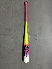 Easton V2 DUB Double Barrel Baseball Bat 32in 27oz Pink Yellow
