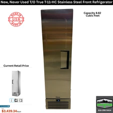 New T/O True T-11-HC 19.25" One Section Solid Door Reach in Refrigerator