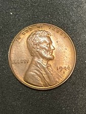1946d Lincoln Wheat Penny Uncirculated Full Stalk Coin Bu Free Shipping