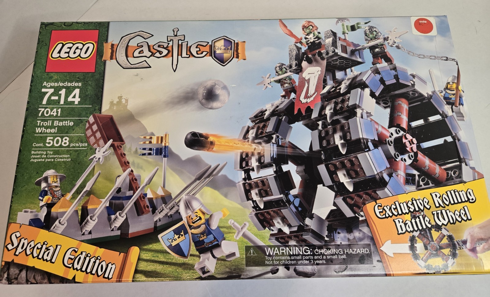 Lego Castle #7041 Troll Battle Wheel  Retired New & Sealed