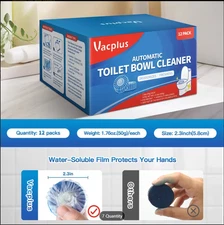 Vacplus Automatic Toilet Bowl Cleaner Tablets Bathroom Toilet Tank Cleaner NEW