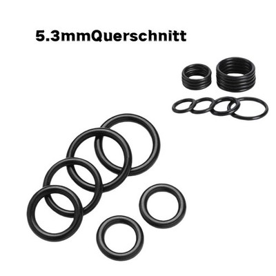 Metric Nitrile Rubber NBR O Ring Seals 5.3mm Cross Section 15-600mm Internal Dim