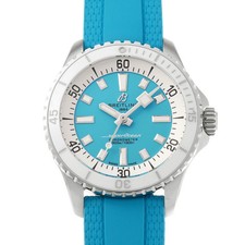 Breitling Super Ocean 36 Automatic A17377211C1S1 Men's Turquoise #W2113 2