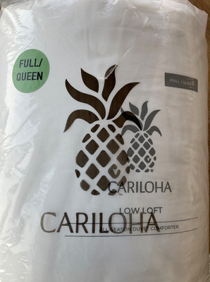 Cariloha~QUEEN~DUVET/Comforter~White~organic Viscose/Bamboo~OEKOTEX~NWT~