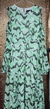 Et Vous Size 8 Green Cold Shoulder Maxi Long Dress (326/271/v)