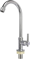 Cold Water Only High Arc Kitchen Faucet One Hole