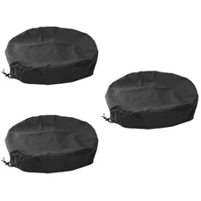 Set of 3 Bucket Truxk Cover Barrel Lid Lawn Mower Waterproof Heavy Duty
