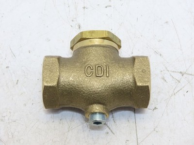 CONTROL DEVICES CB50 Check Valve Air Brass 1/2 in (F) NPT 250 psi Pressure