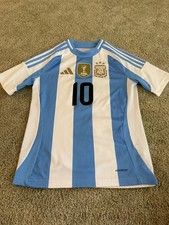Youth Argentina 24 Messi Home Jersey M/11Y-12Y EUC Authentic/Replica