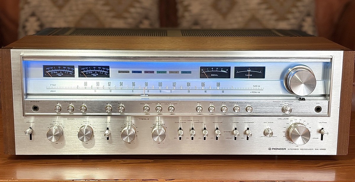 PIONEER SX-1280 AMFM Stereo Receiver 185 Watt Re-Capped Bench