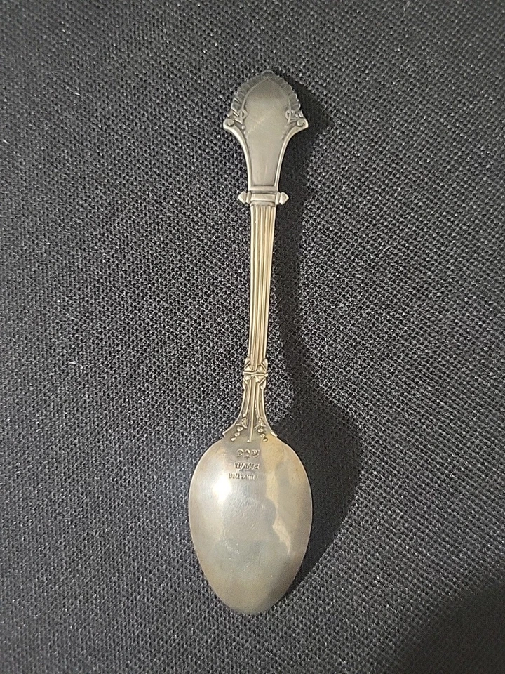 Антикварная чайная ложка 1870 Gorham из чистого серебра Louis XIV, монограмма «A» 4 3/4 - Изображение 2 из 4