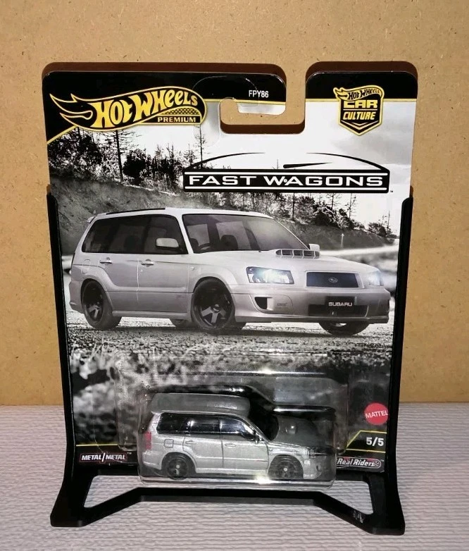 Hot Wheels Fast Wagons Subaru Forester STI Premium Car Culture Real Riders JDM