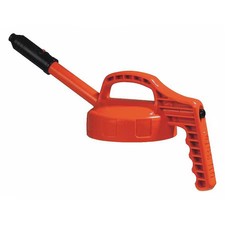 Oil Safe 100306 Stretch Spout Lid, W/0.5 In Outlet, Orange
