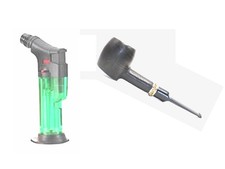 Pfeife zum Rauchen, Pfeifenset, Tabakpfeife mit Feuerzeug, Ebenholz