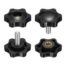 Stella knobs M6x12mm M/F 32mm, 2pcs, for black