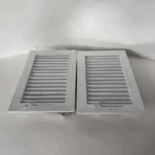 2 PACK Handua Steel Adjustable Air Supply Grille 10”WX6H” Duct Opening