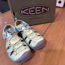 Keen Moxie Sandals Youth Size 1 Quiet Green Aqua Sea Closed Toe Hiking 1018096