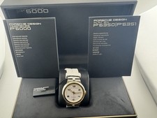 Porsche-Women’s Flat Six Diamond Markers Gold Bezel Gold Crown White Dial/Band 8