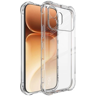 IMAK For Honor 600 5G, Shockproof 4 Airbags Clear Soft Rubber Back Case Cover