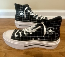NEW Converse Chuck Taylor All Star Lift Double Stack Platform High Plaid W10/M8