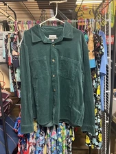 Men's Mid-Weight Corduroy Long Sleeve Button-Down Shirt - Goodfellow & Co XL