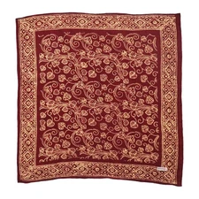 Hand Dyed Batik Bandana, 100% Soft Cotton, Charmed Canopy, Red