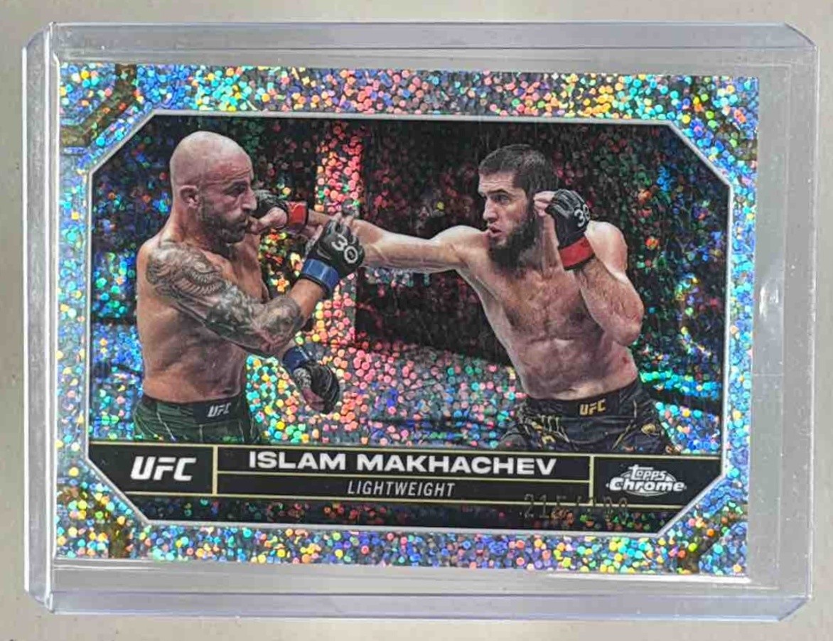 Islam Makhachev 2024 Topps Chrome UFC #80 Speckle Refractor /299
