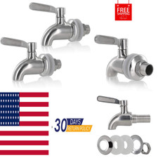 Stainless Steel Beverage Dispenser Replacement Spigot, 2 Pack  Drink Dispenser