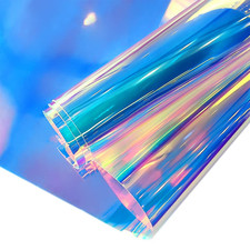 0.4Mm Holographic Transparent Film Mirror Laser Iridescent TPU Vinyl Waterproof