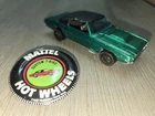 Hot Wheels Redlines Custom T-Bird Original 16 Green 1968 Silver Interior HK