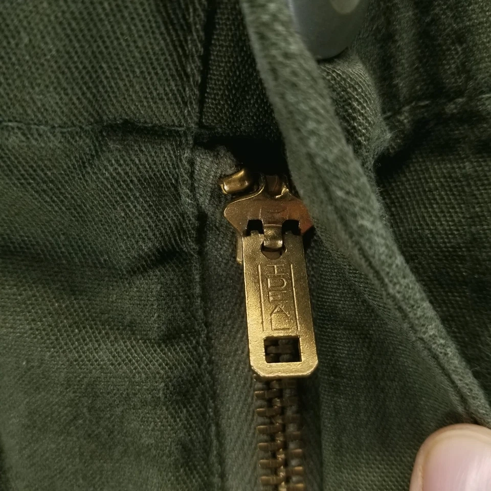 VTG Military Pants Mens 28x31 Green Army Field Trousers Durable Press 80s - Image 3 of 4