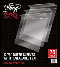 Resealable Record Outer Sleeves Crystal Clear Professional Vinyl Protective S...