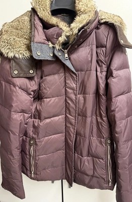 Esprit Jacke - Damen Gr. 40 - Aubergine - mit Kapuze - TOP