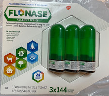 FLONASE ALLERGY RELIEF 3 x 144 BOTTLES Exp 5/26