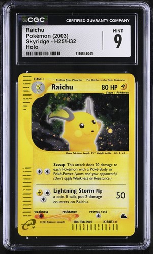 Raichu graded CGC 9 for sale on eBay